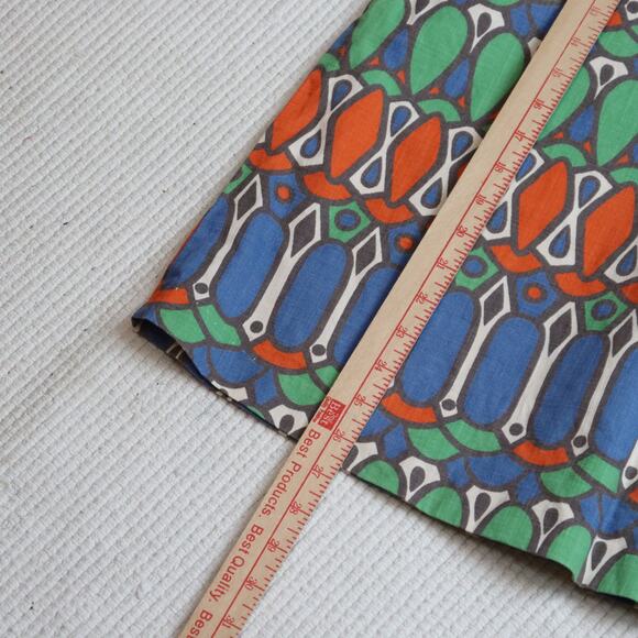 Boden Size 6L A-Line Skirt Geometric Print Multicolor Mod Style - Picture 4 of 6